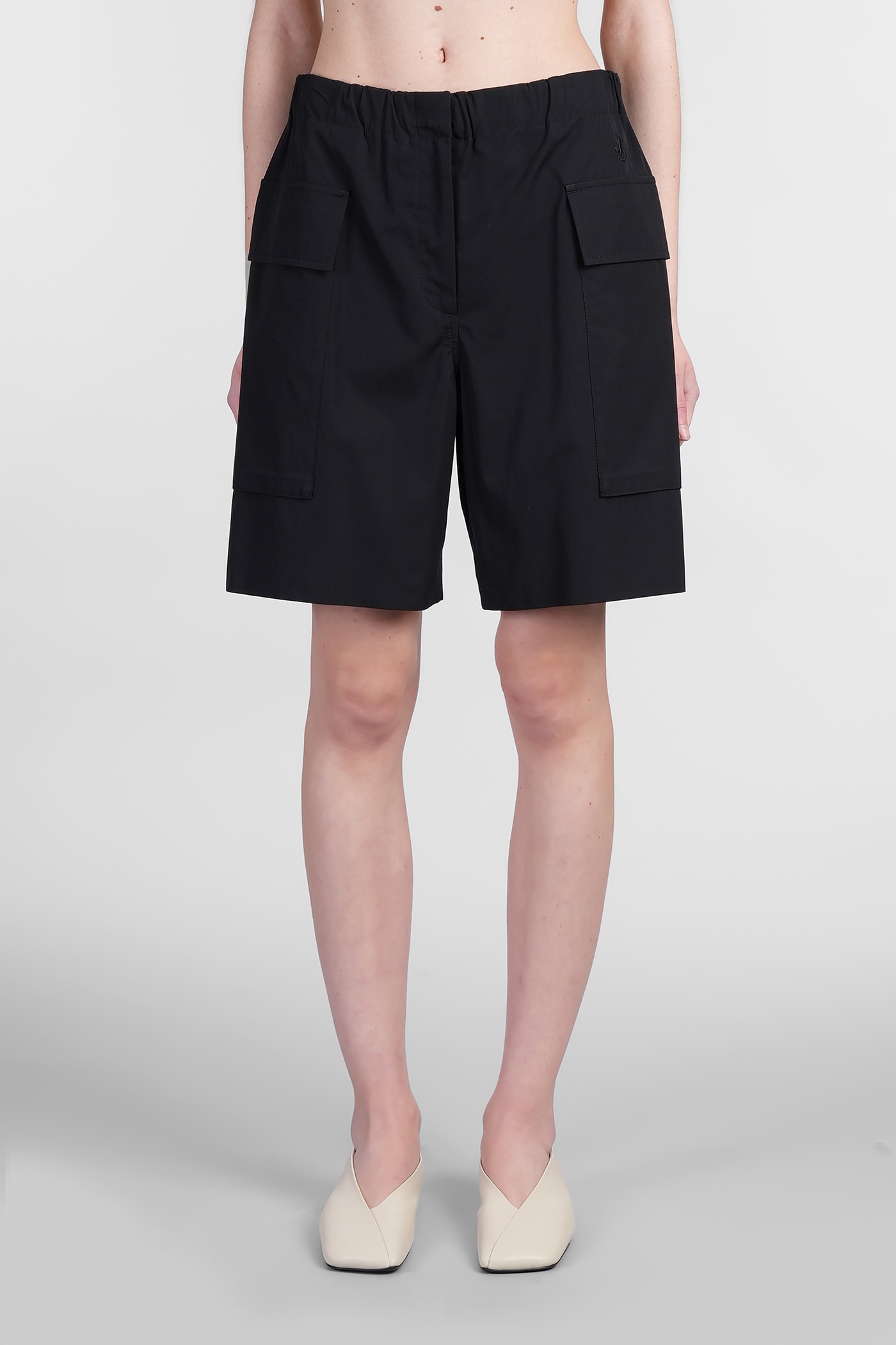 Jil Sander 黑色棉质短裤