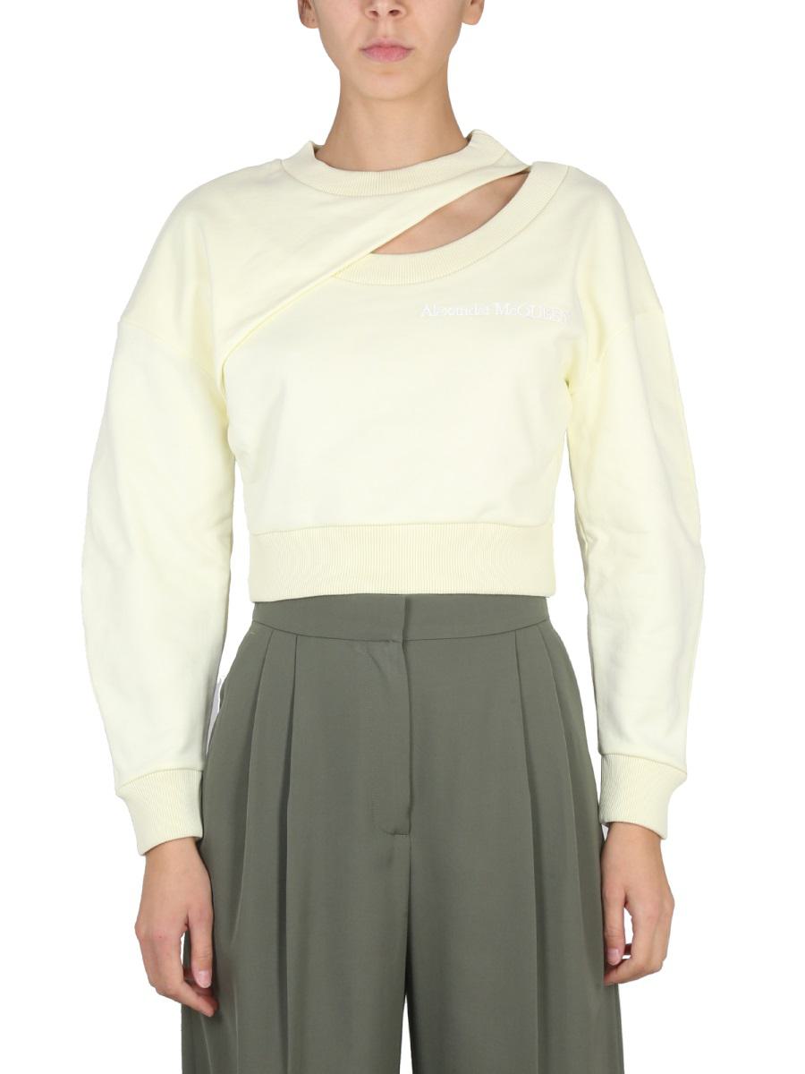 Alexander McQueen Cropped Sweatshirt
