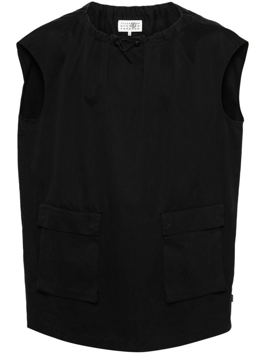 Mm6 Maison Margiela Cotton Gabardine Mini Dress