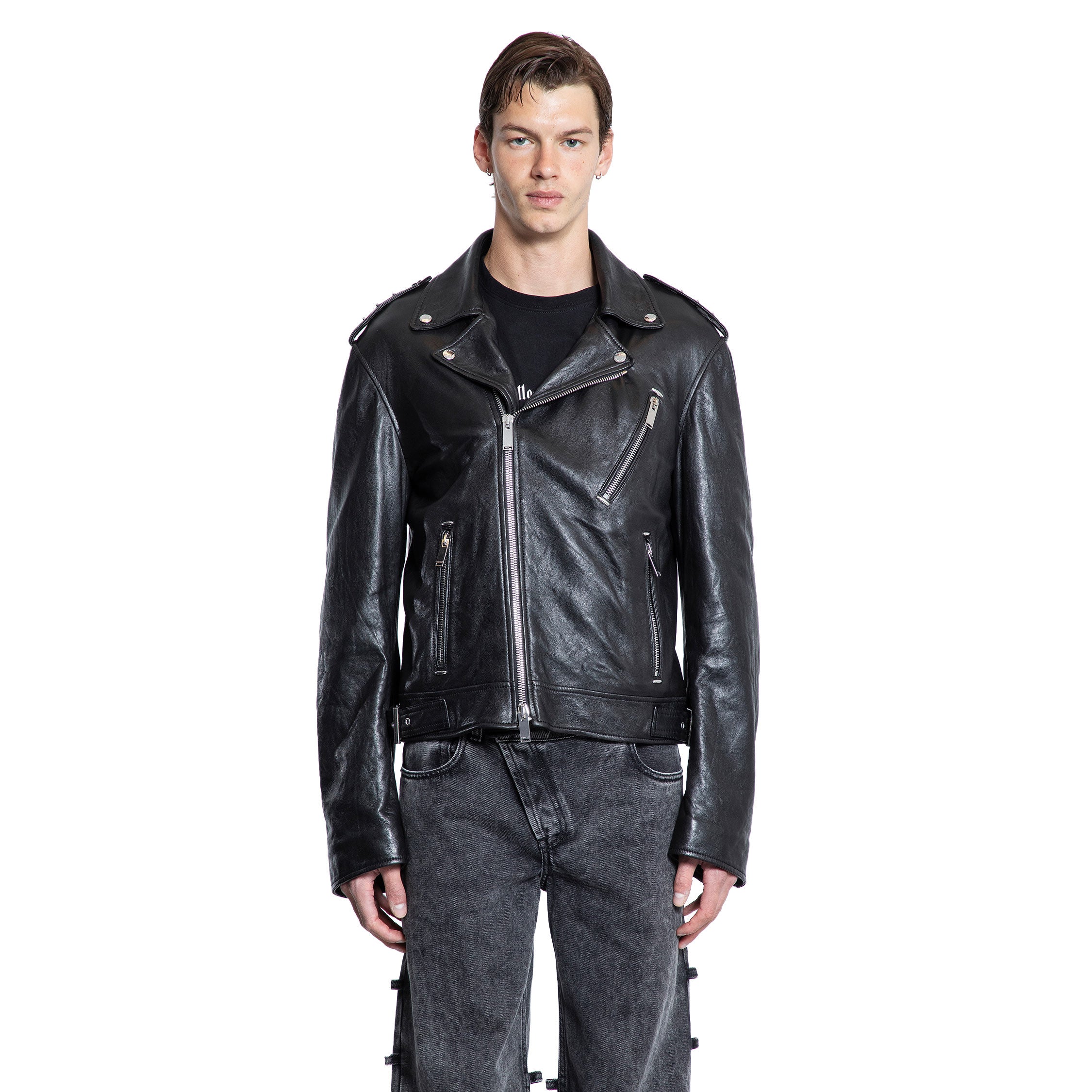 ALEXANDER MCQUEEN MAN BLACK JACKETS