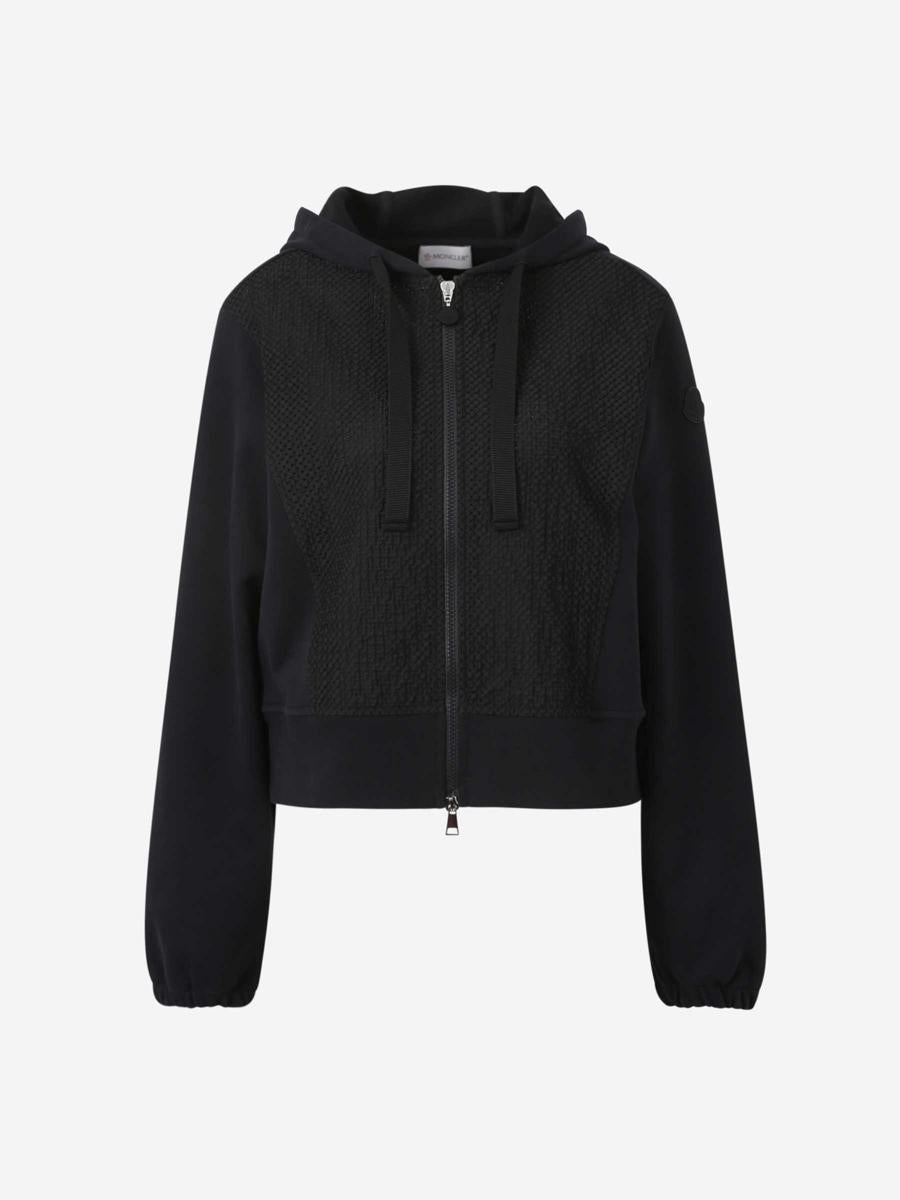 Moncler Plush Hooded Cardigan