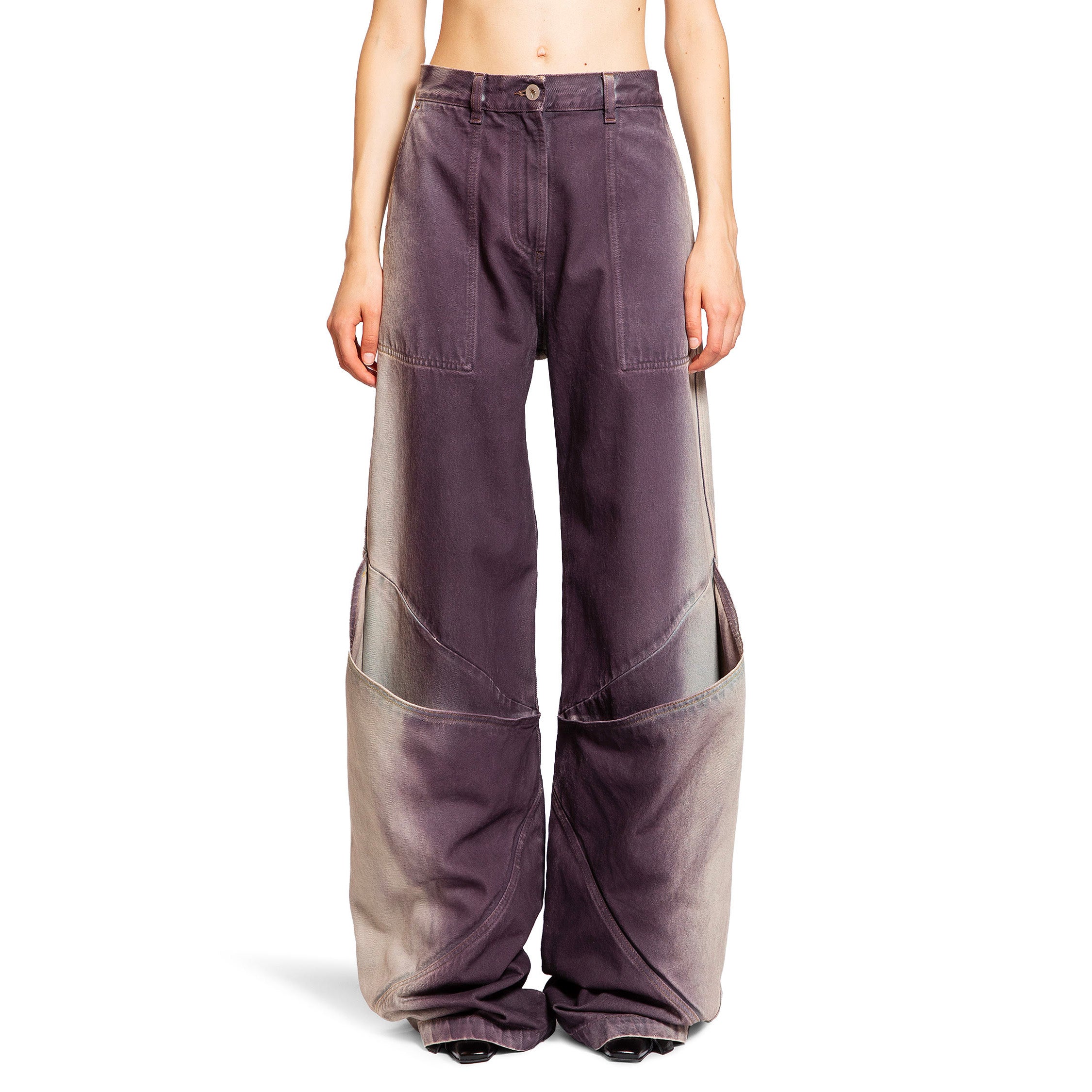 THE ATTICO WOMAN PURPLE TROUSERS