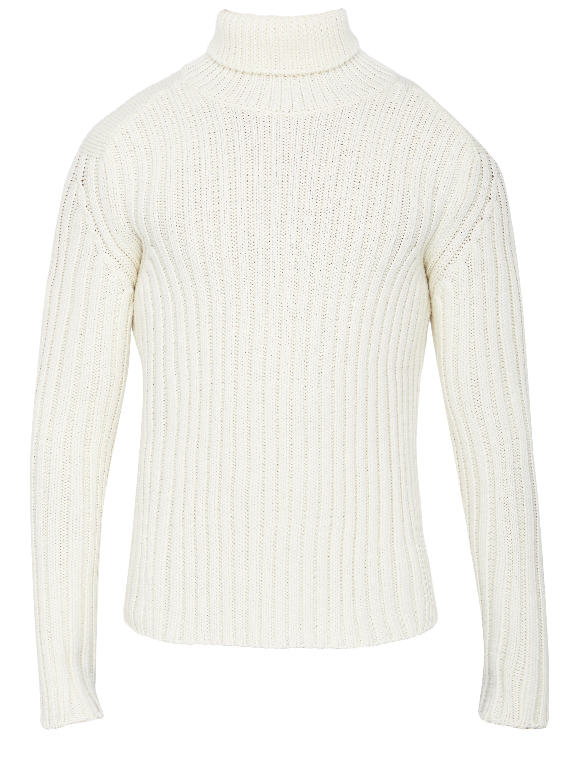 White wool turtleneck