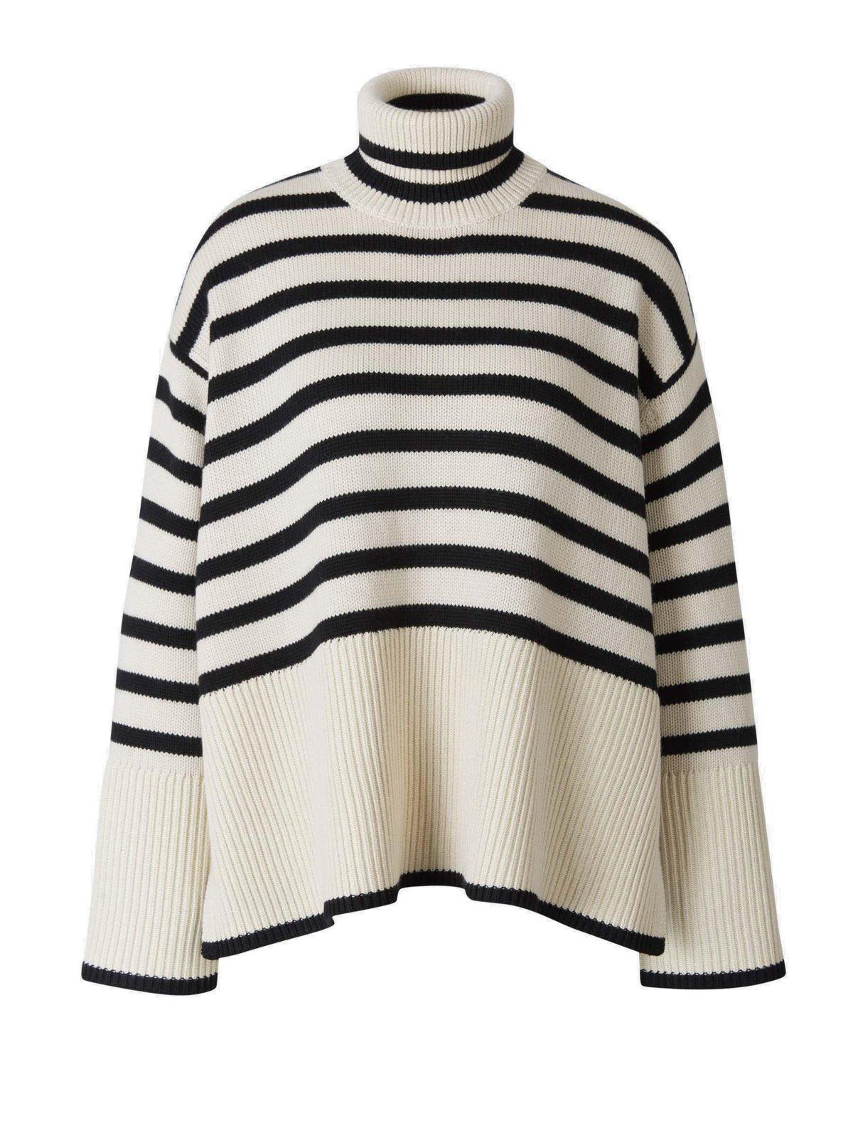 Totême Two-tone Design Turtleneck Jumper
