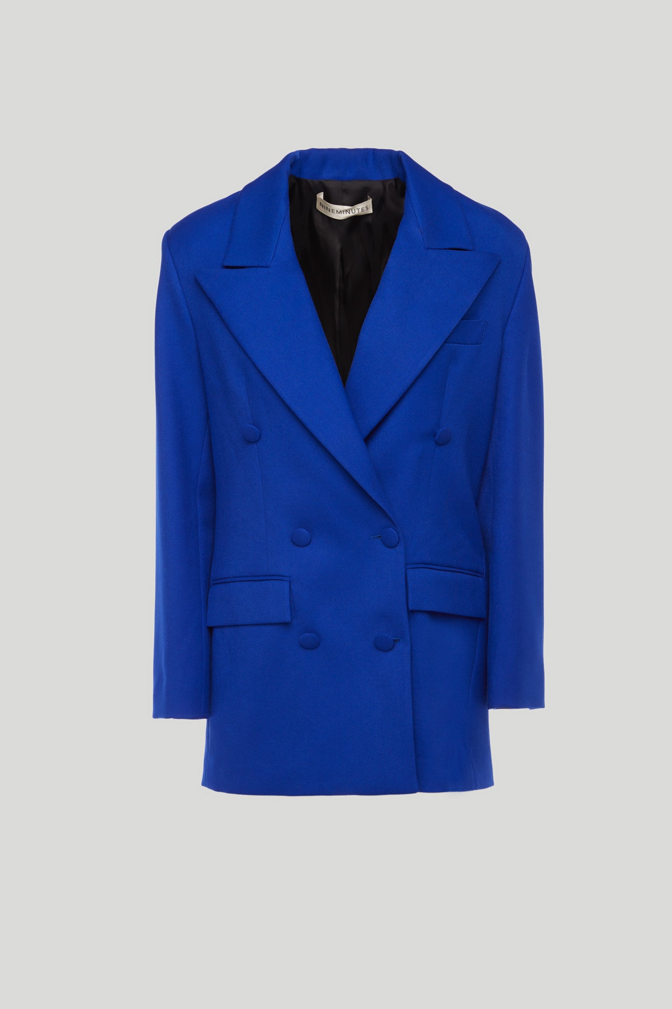 九分钟Blazer Doppiopetto Oversize Blu