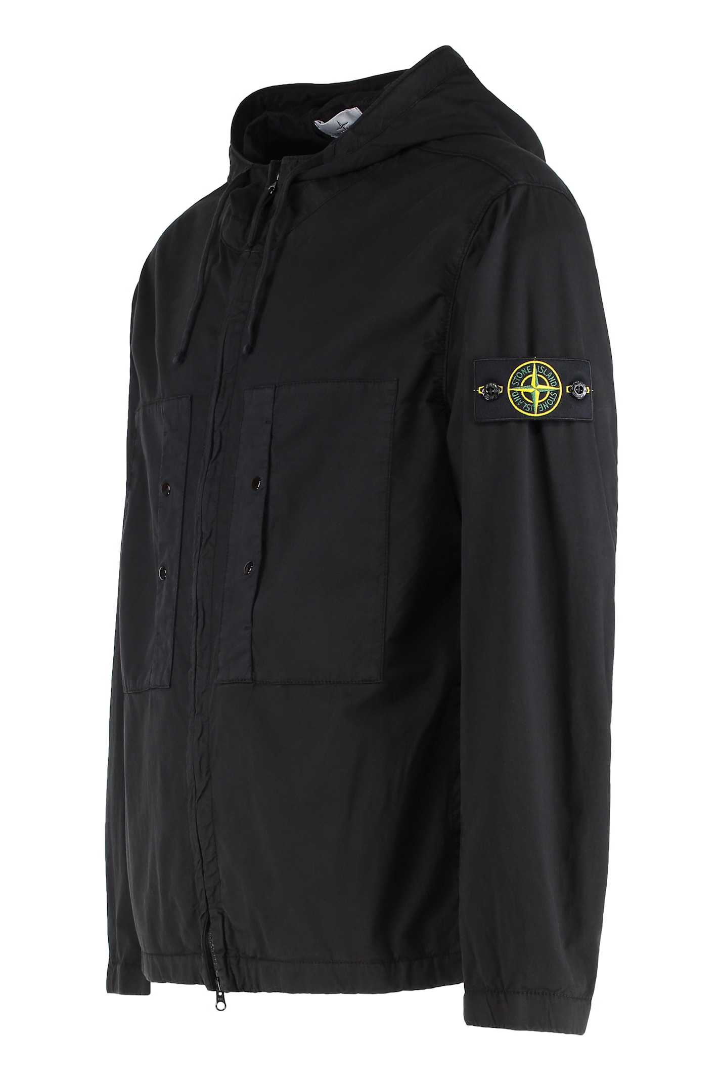 Stone Island Hooded Cotton Jacket