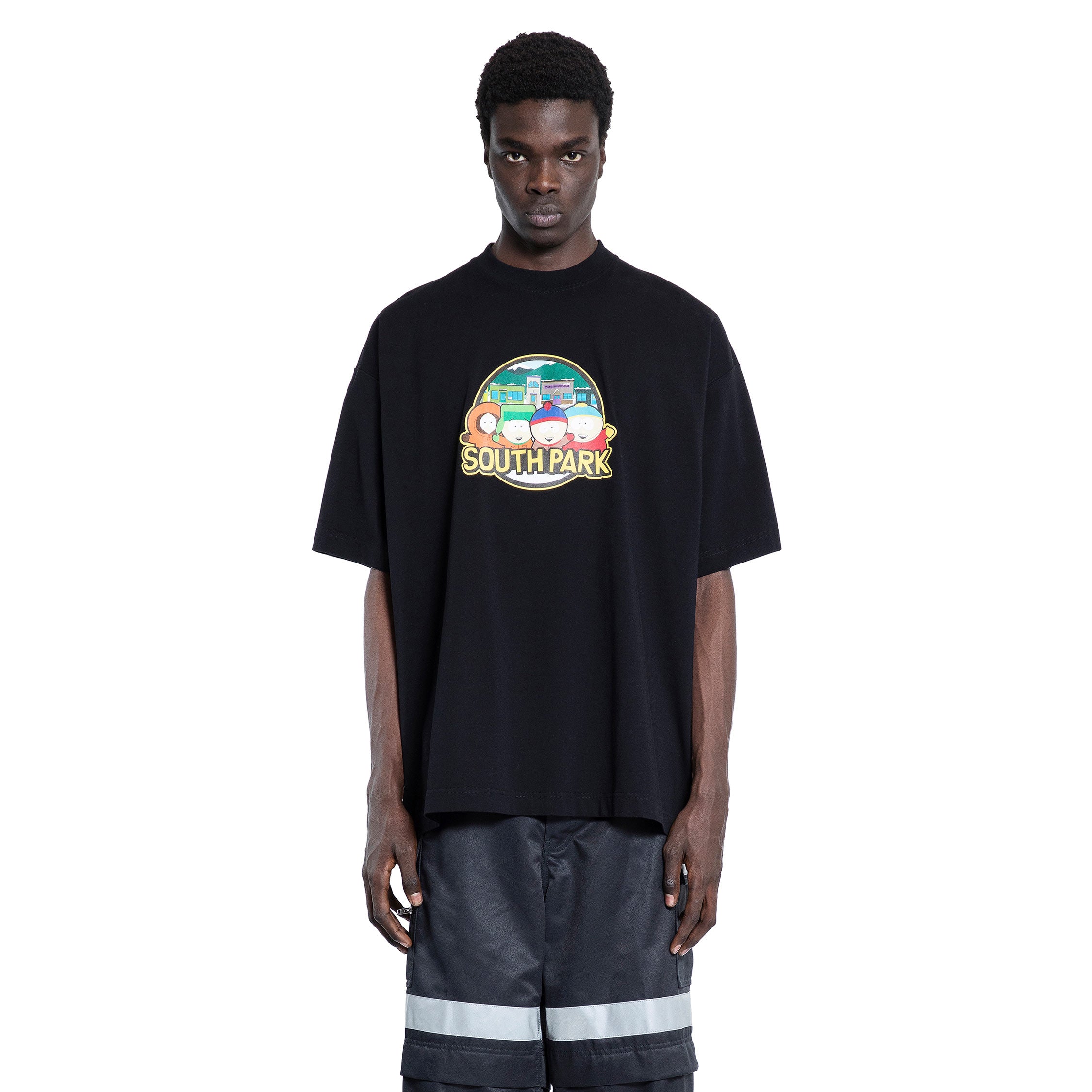 VETEMENTS MAN BLACK T-SHIRTS & TANK TOPS
