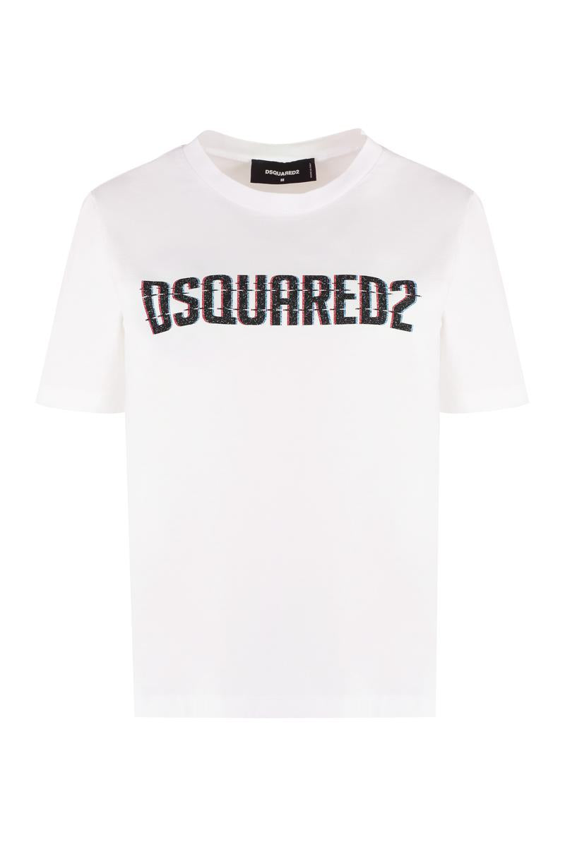 DSQUARED2 Logo Cotton T-Shirt