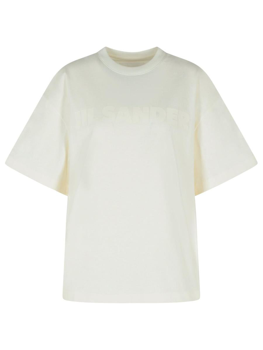 Jil Sander White Cotton T-Shirt