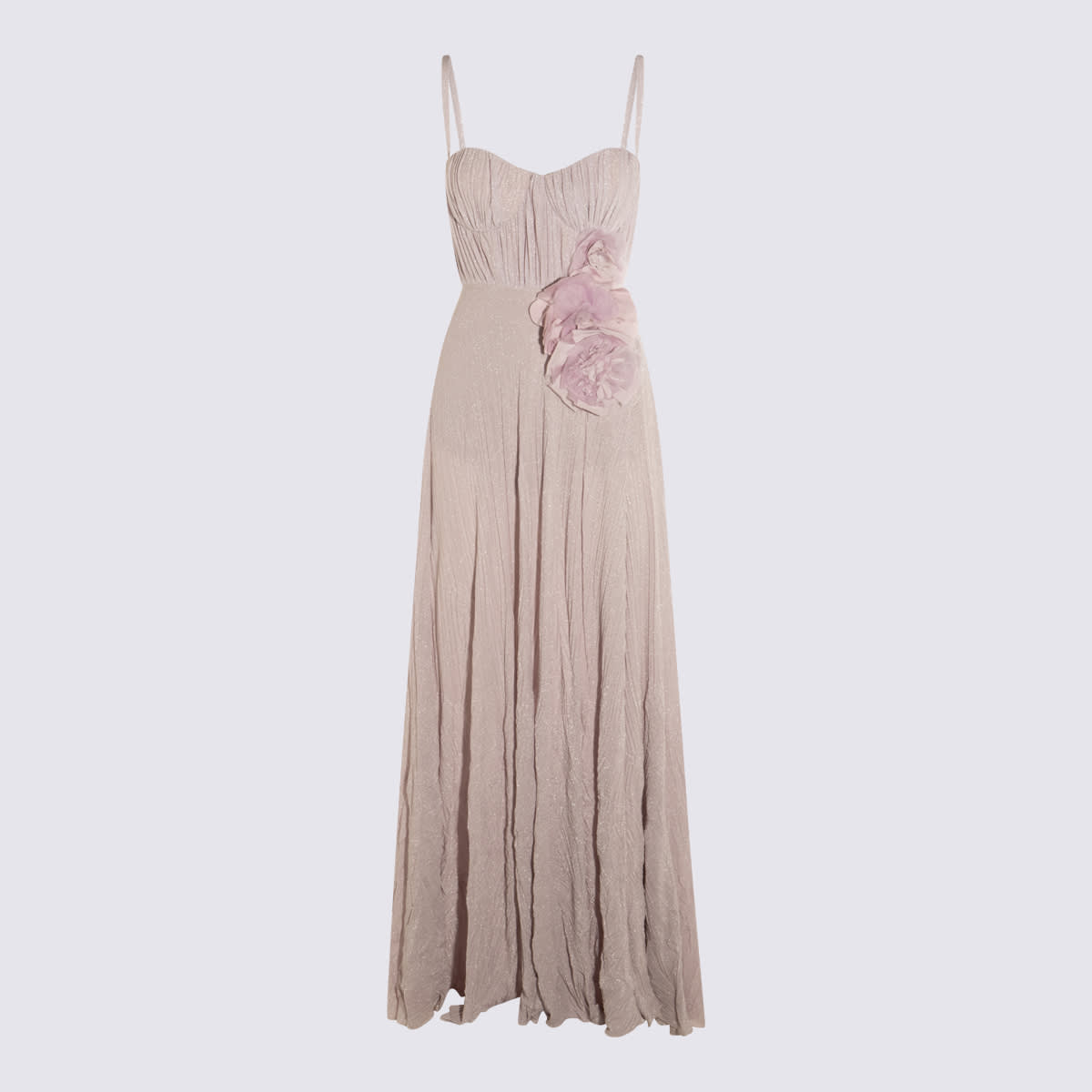 Elisabetta Franchi Violet Viscose Maxi Dress