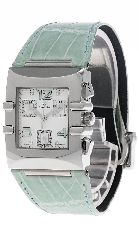 OMEGA Constellation Quadra 34MM CHRONO WHT Dial Women's Watch 1841.74.41 / 18417441