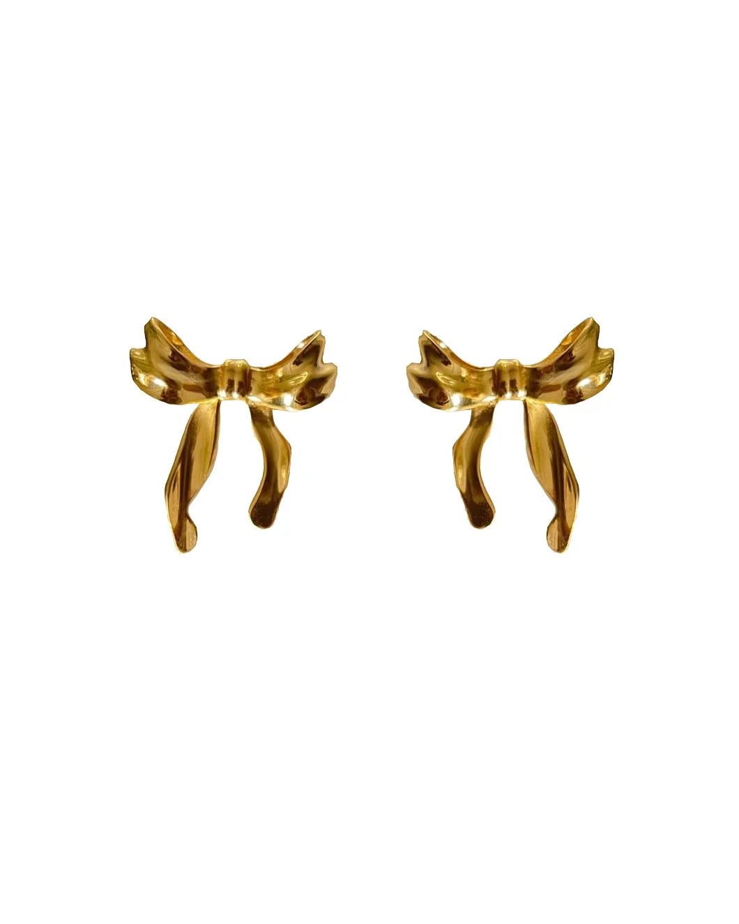 Ribbon Stud Earrings