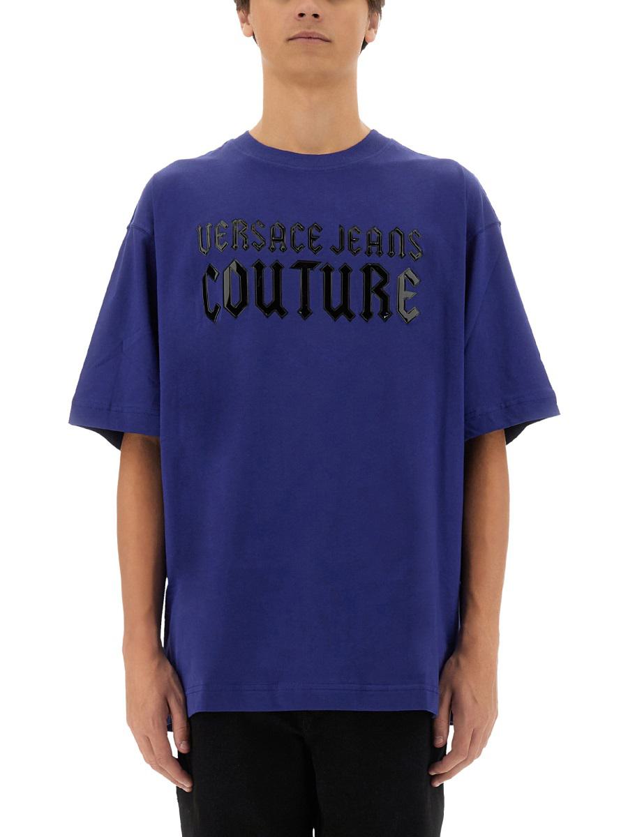 范思哲牛仔 Couture 哥特式标志T恤