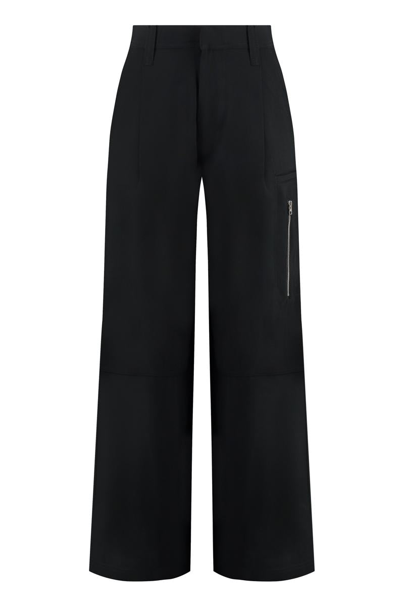 AMI Paris Viscose Crepe Trousers