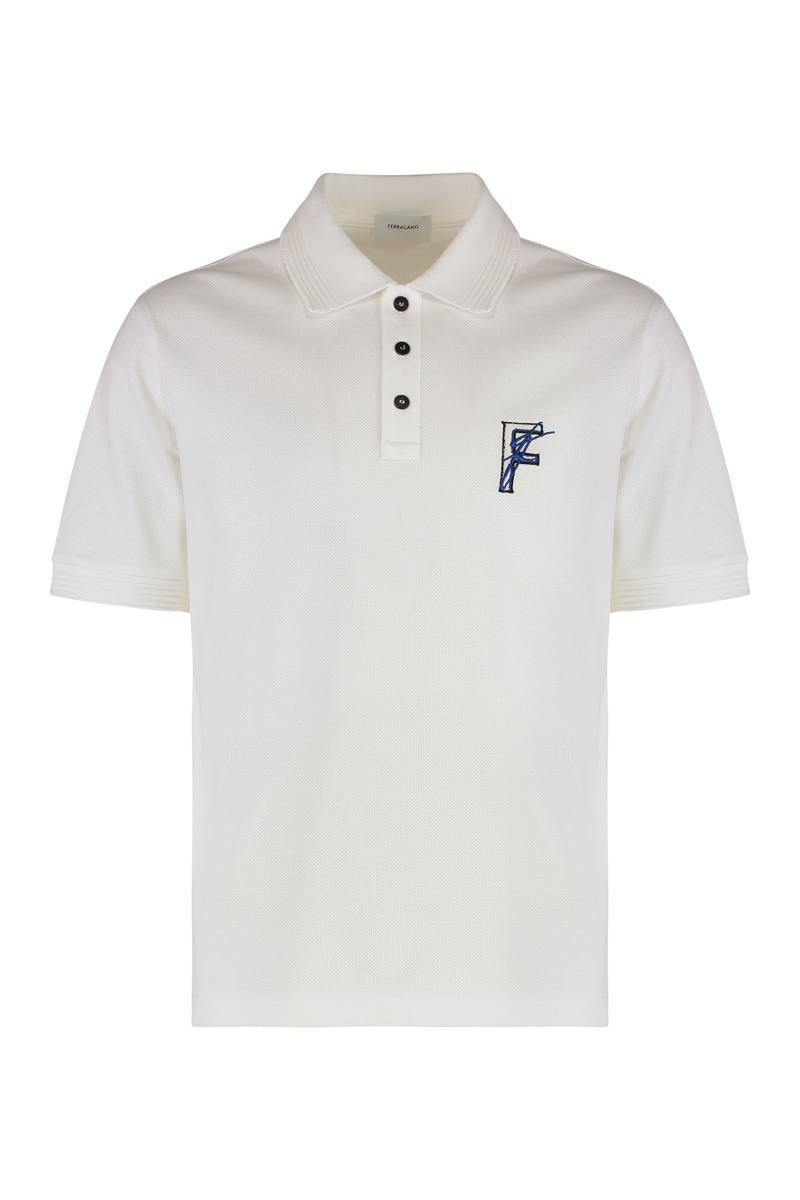 Salvatore Ferragamo Cotton-Piqué Polo Shirt