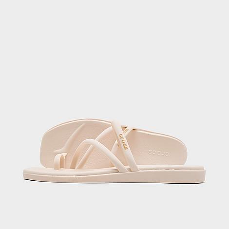 Women's Crocs Miami Metallic Toe Loop Sandals