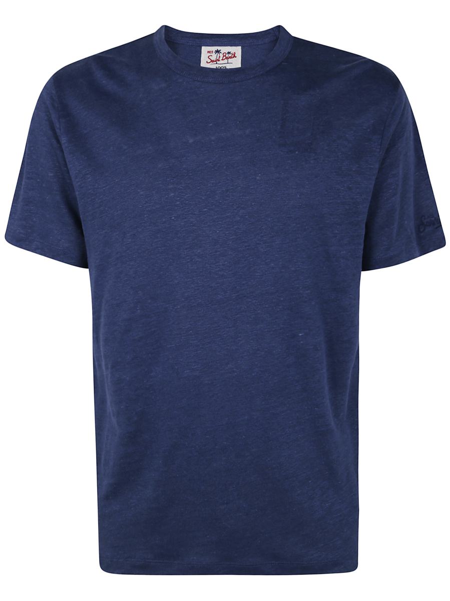 MC2 Saint Barth Ecsrasea N Linen T-Shirt Clothing