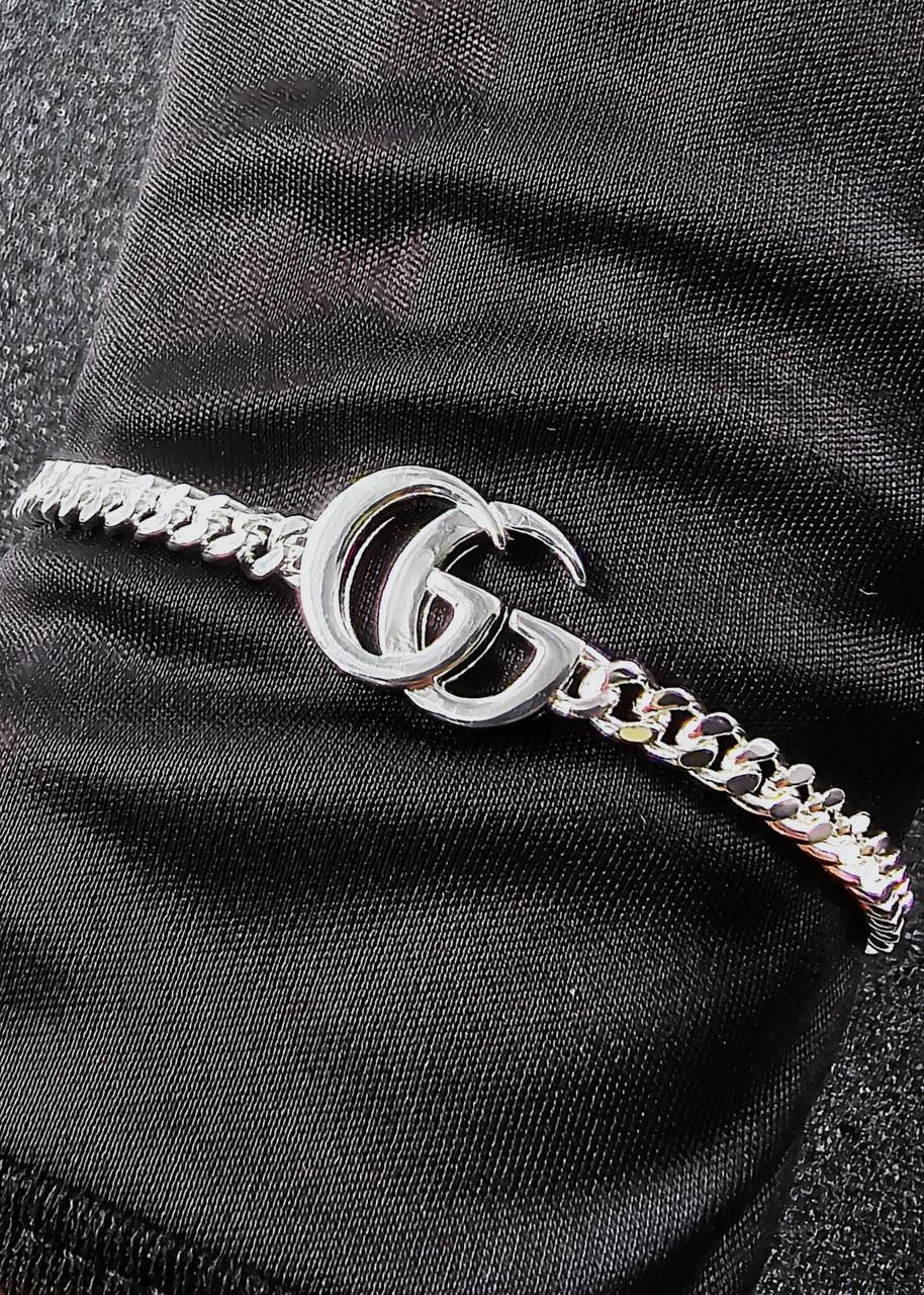 GUCCI GG Marmont Silver Chain Bracelet YBA814917001