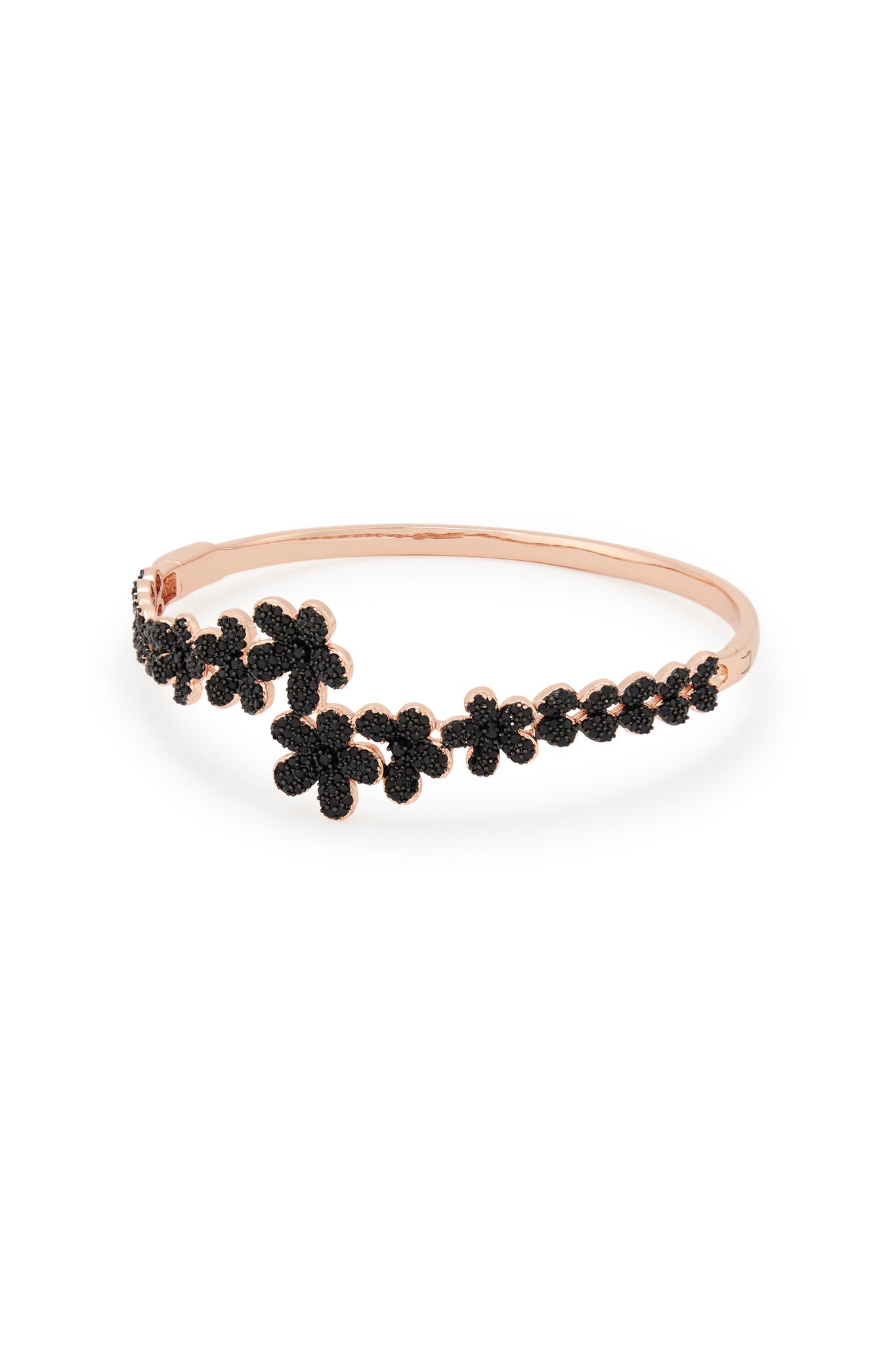 MELUSina BIJOUX Bracciale Fiori Nero