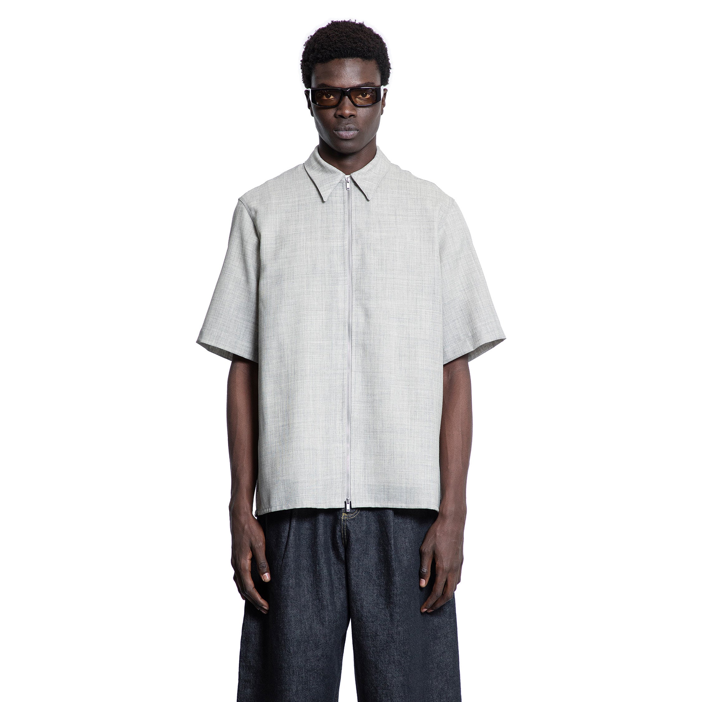 STUDIO NICHOLSON MAN GREY SHIRTS