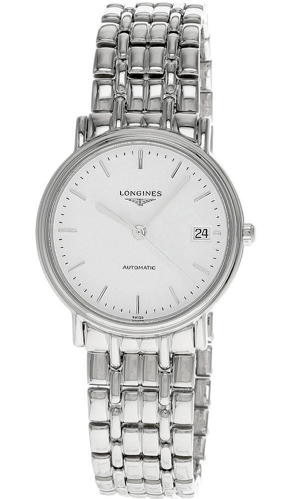 LONGINES Presence AUTO 34.5MM White Dial SS Women's Watch L4.821.4.12.6