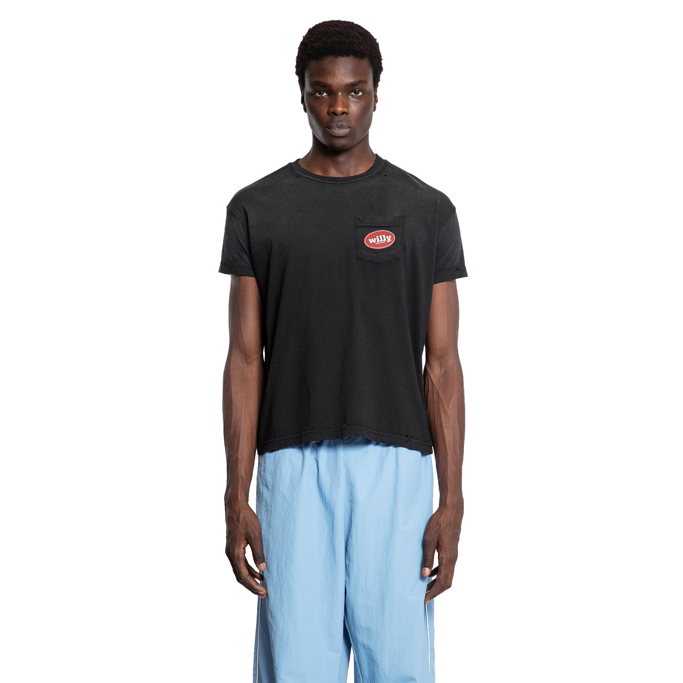 WILLY CHAVARRIA MAN BLACK T-SHIRTS & TANK TOPS