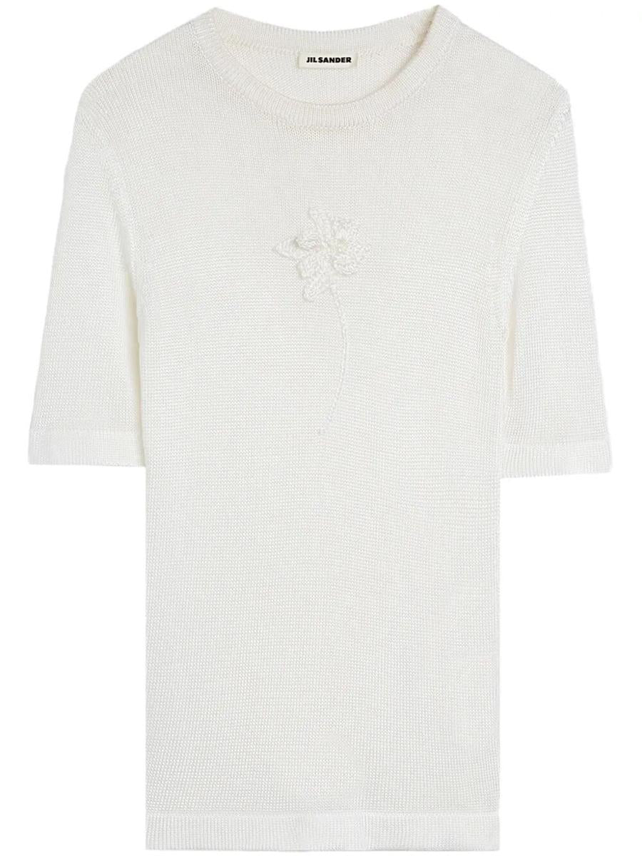 Jil Sander SS CN 花朵钩针T恤