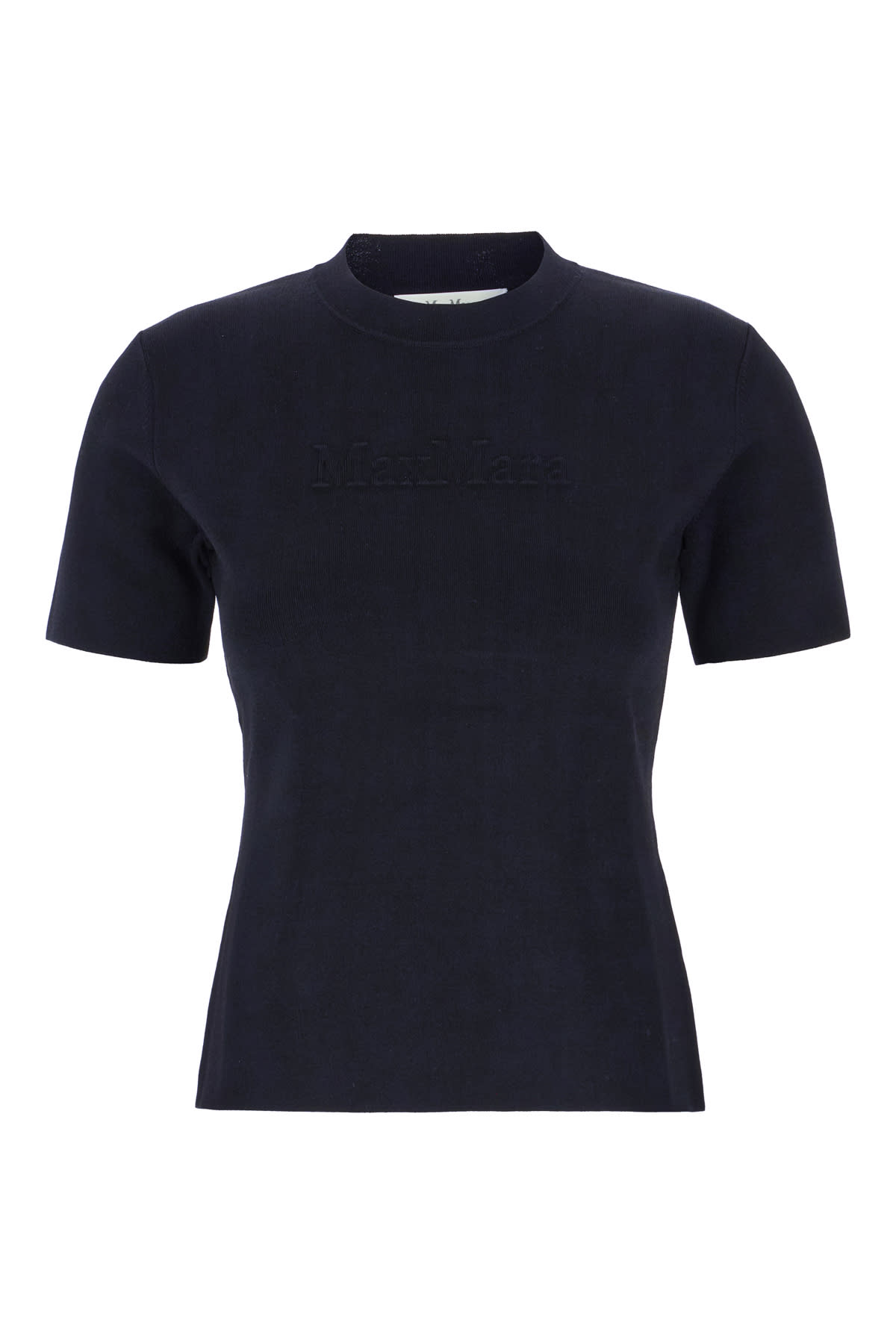 Max Mara Midnight Blue Stretch Viscose Blend T-shirt