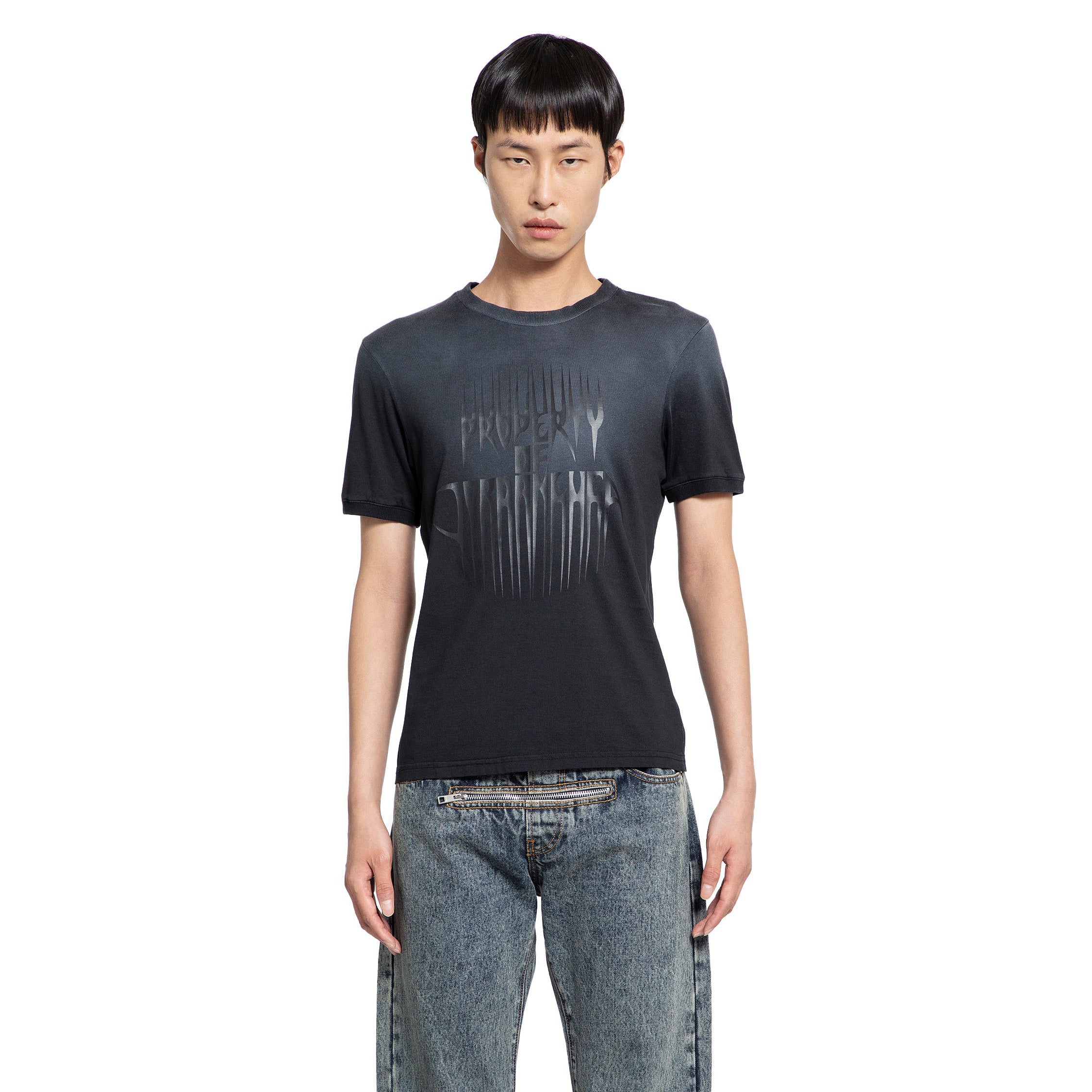 JORDANLUCA MAN BLACK T-SHIRTS & TANK TOPS