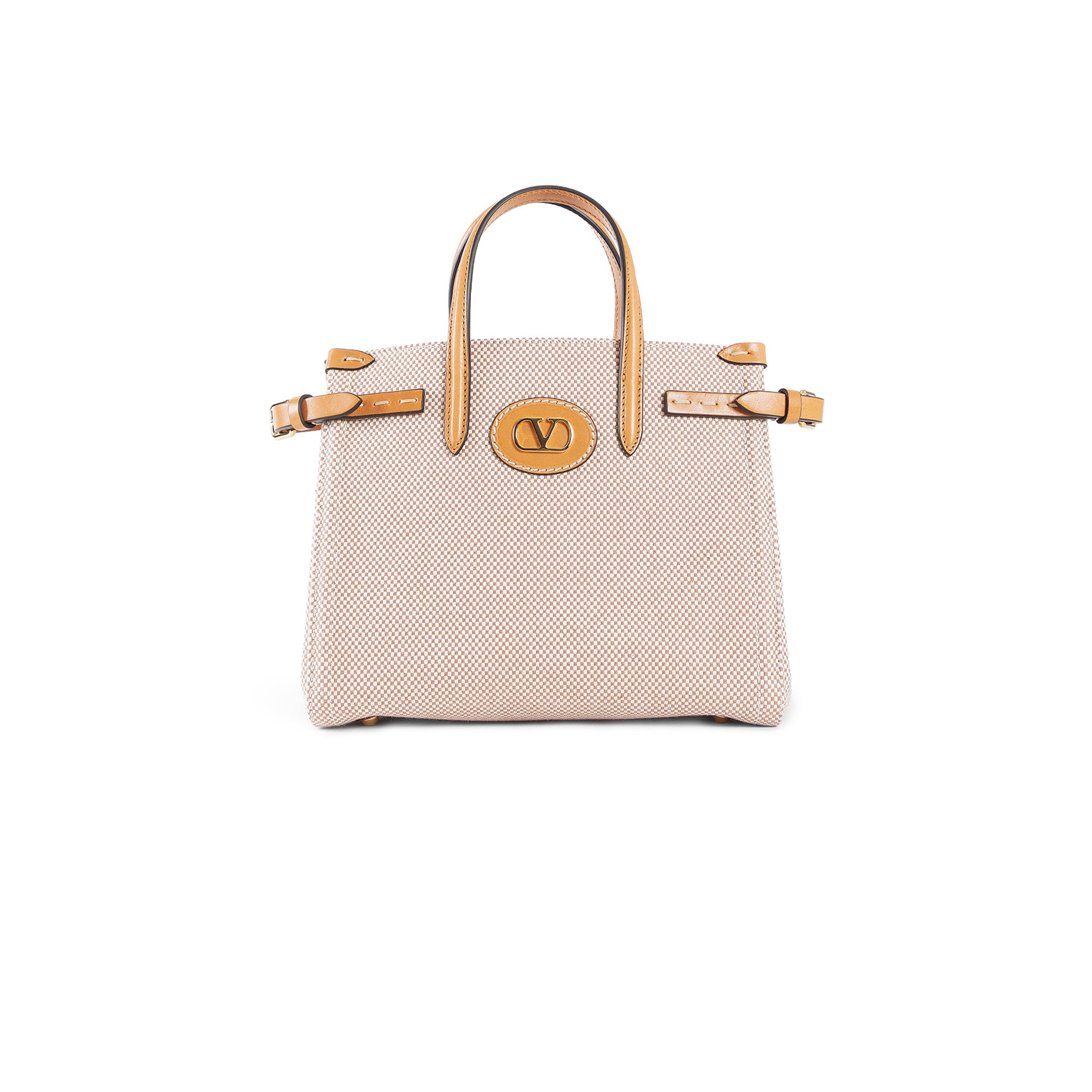 VALENTINO WOMAN BEIGE TOP HANDLE BAGS