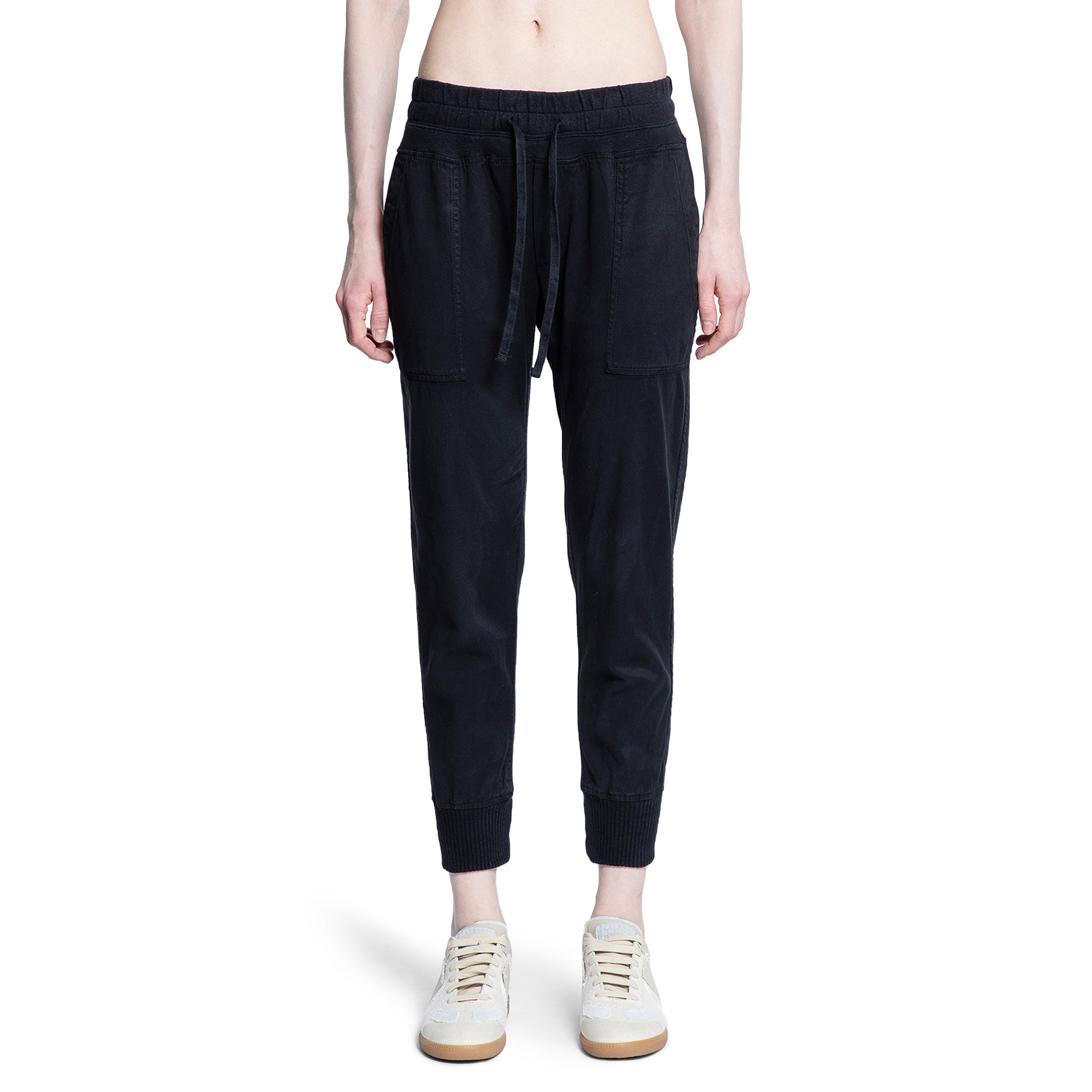 JAMES PERSE WOMAN BLACK TROUSERS