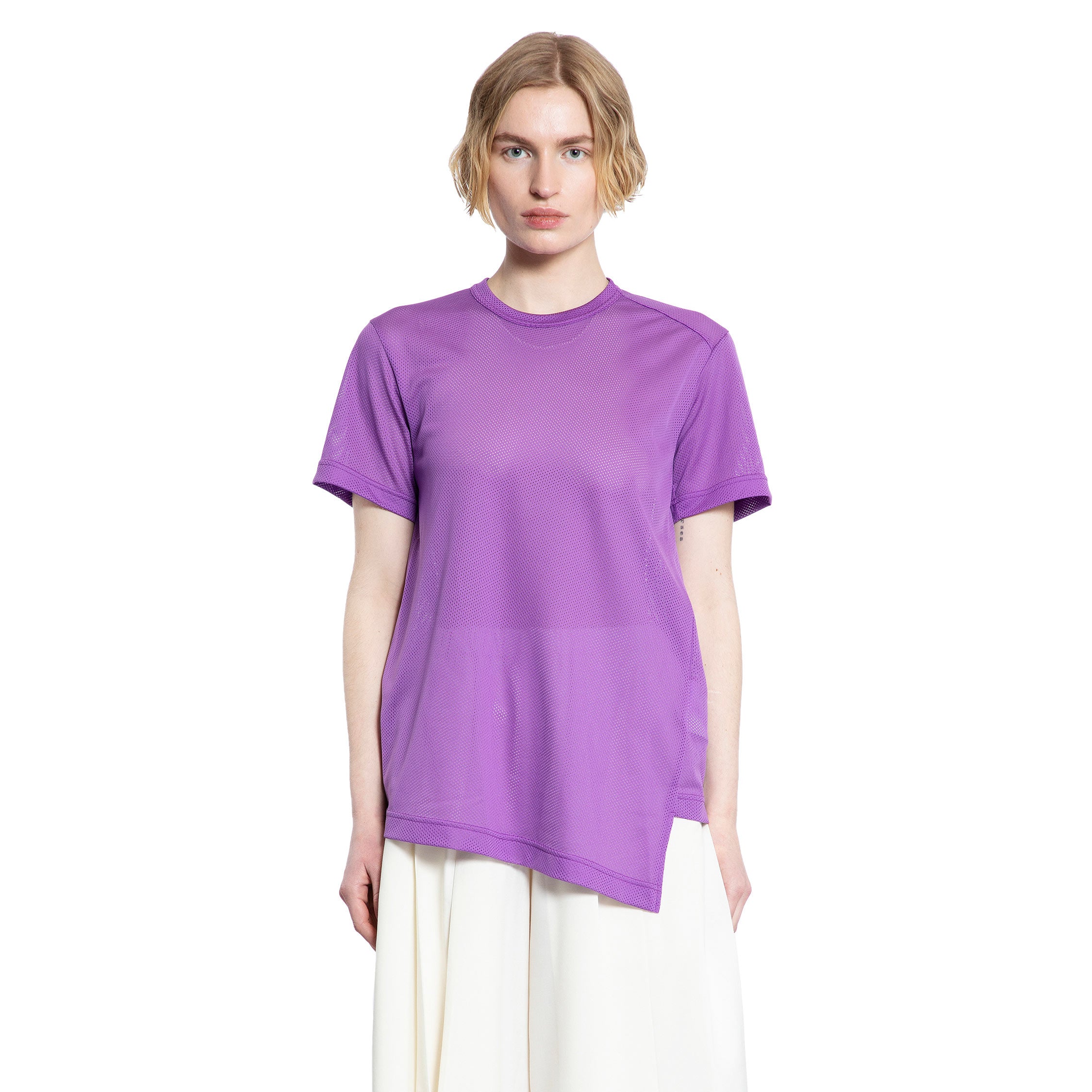 COMME DES GARCONS WOMAN PURPLE T-SHIRTS & TANK TOPS