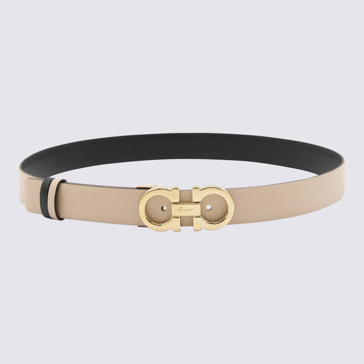 Salvatore Ferragamo 黑色皮革Gancini腰带