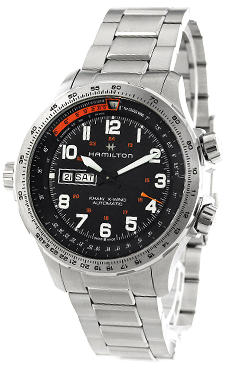 HAMILTON Khaki Aviation X Wind Black Dial Men's Watch H77755133