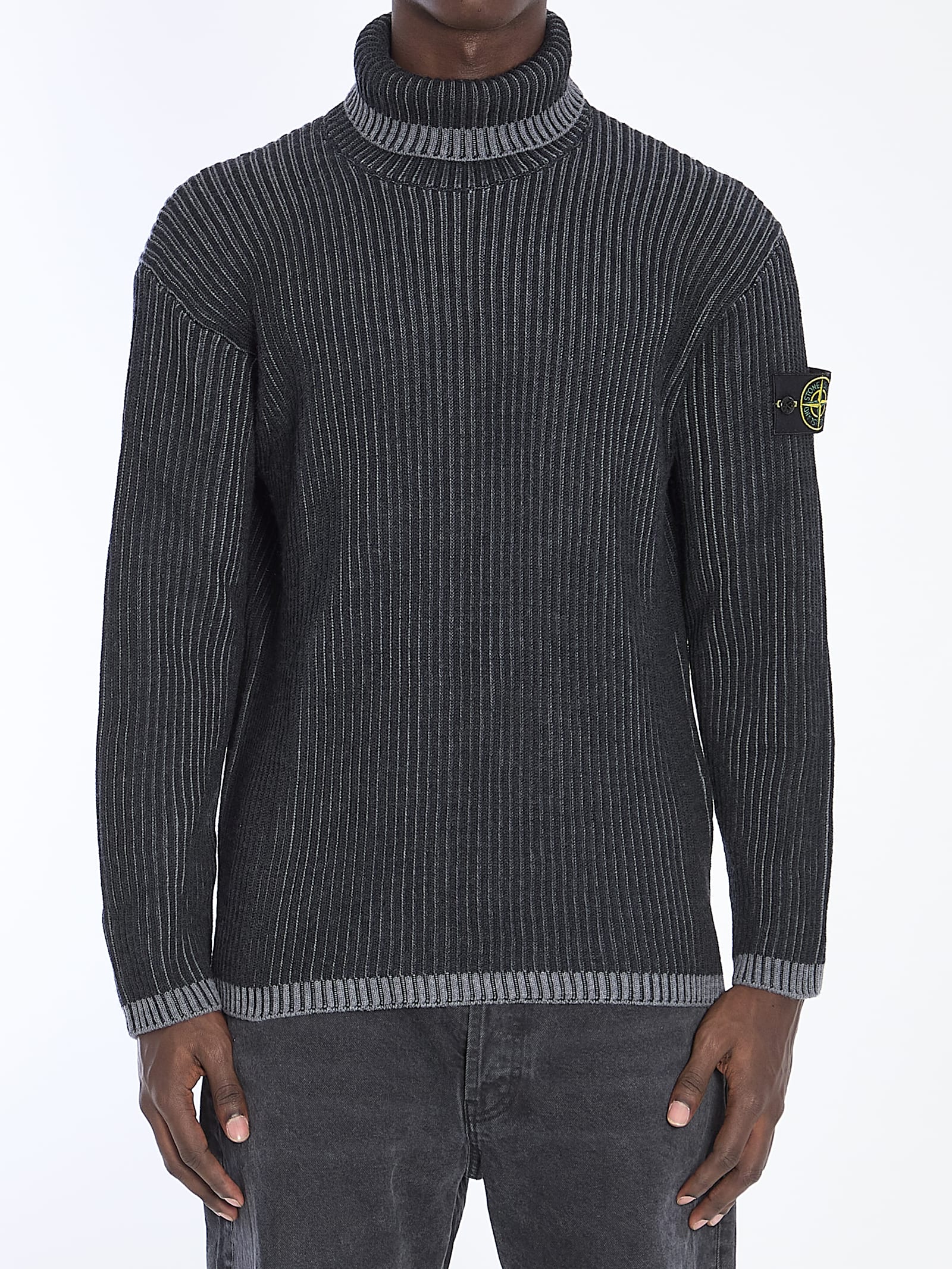Stone Island 罗纹羊毛毛衣