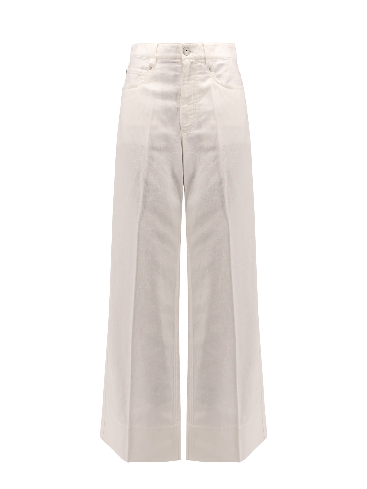 Brunello Cucinelli Cotton And Linen Trouser