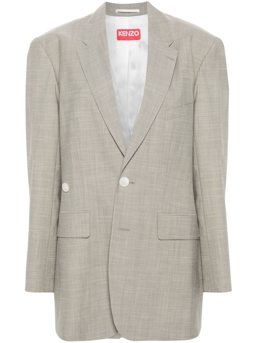 Kenzo Solid Kimono Blazer Clothing