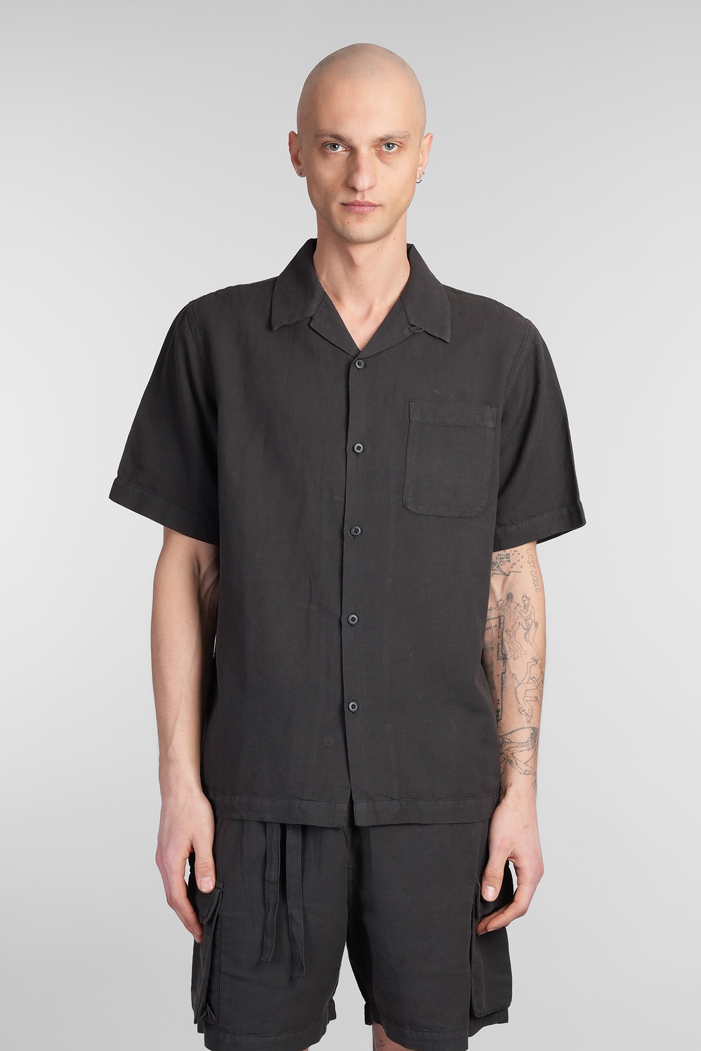 Maharishi Shirt In Black Cotton