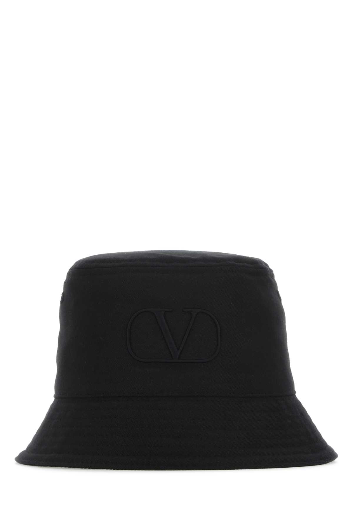 Valentino Garavani 黑色棉质帽子