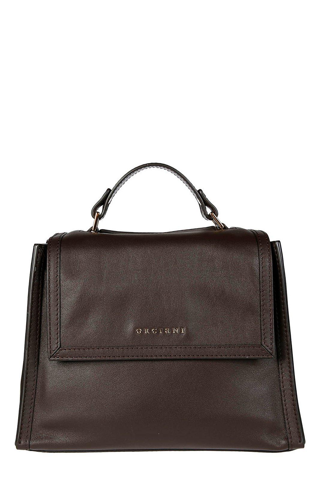 Orciani Sveva Logo Lettering Small Handbag
