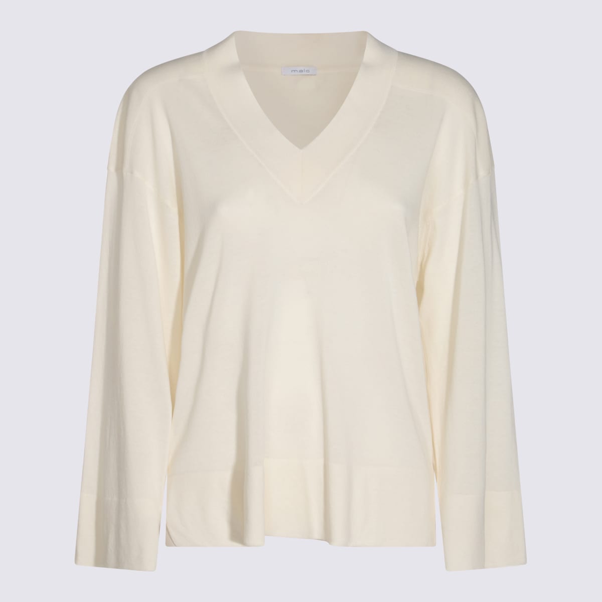 Malo Cream Cotton Knitwear