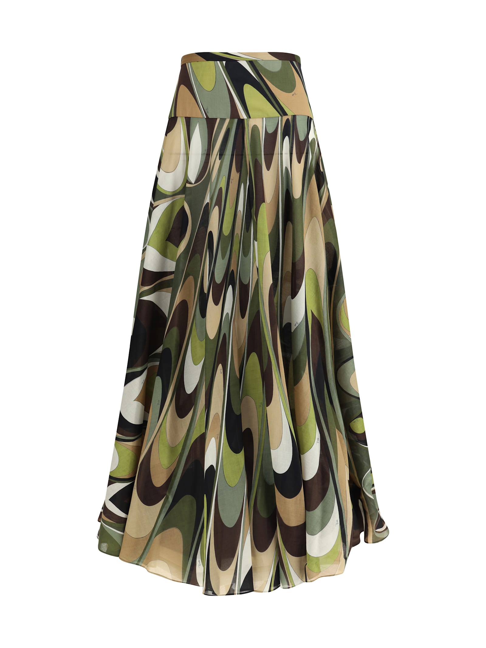 Pucci Onde Print Long Skirt