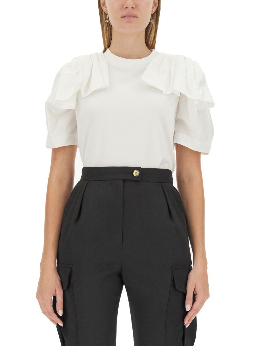 Alexander McQueen T-Shirt With Ruffles