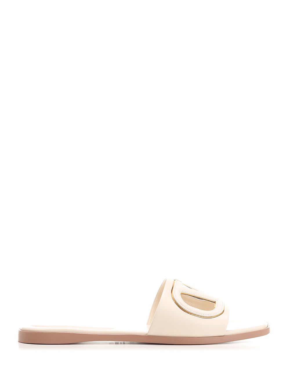 Valentino Garavani Slide VLOGO挖剪拖鞋 T. 05 小牛皮/LOGO/镜面皮革
