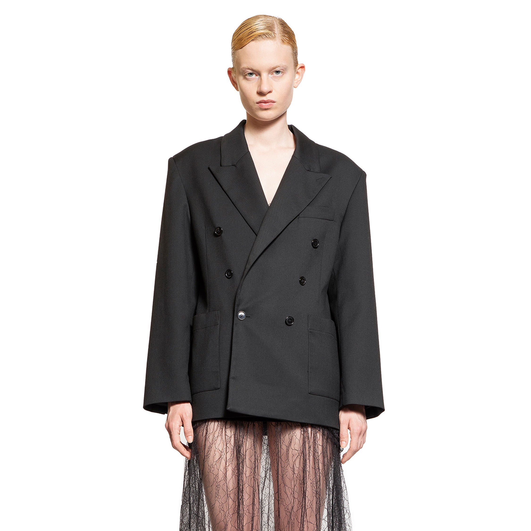 THE GARMENT WOMAN BLACK BLAZERS