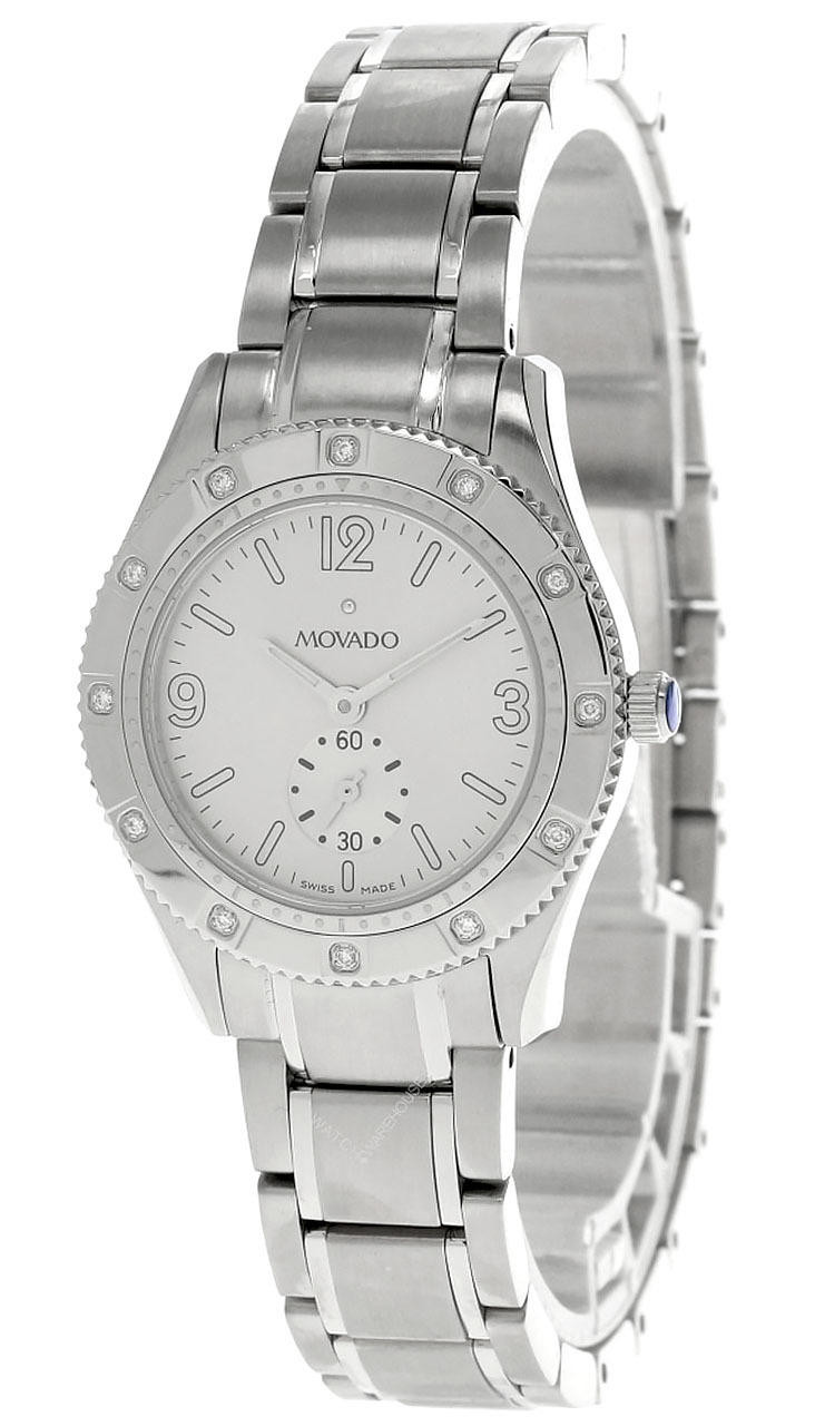 MOVADO Quartz Stainless Steel Silver Dial Women's Watch 0605274