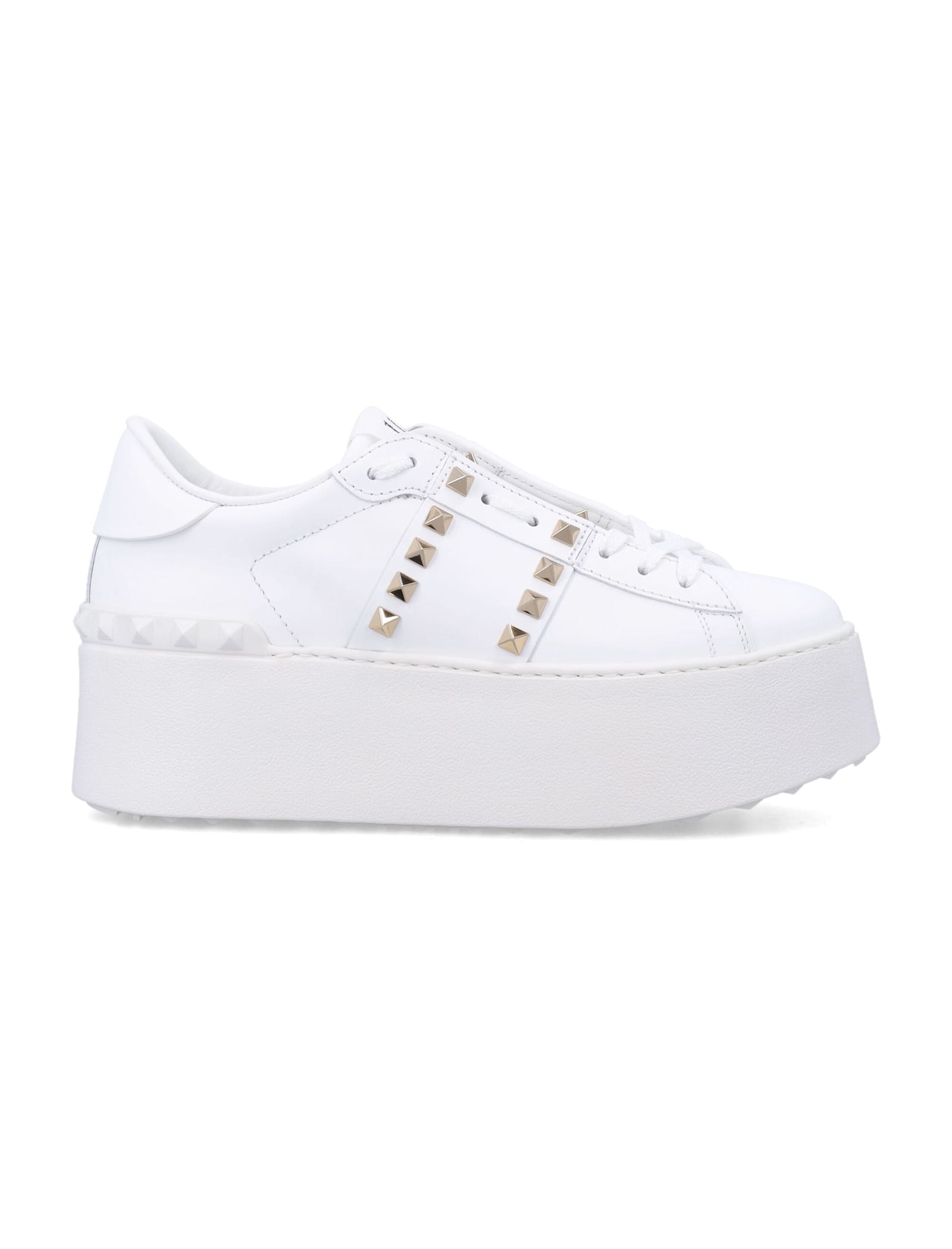 Valentino Garavani Rockstud Untitled Flatform Womans Sneaker