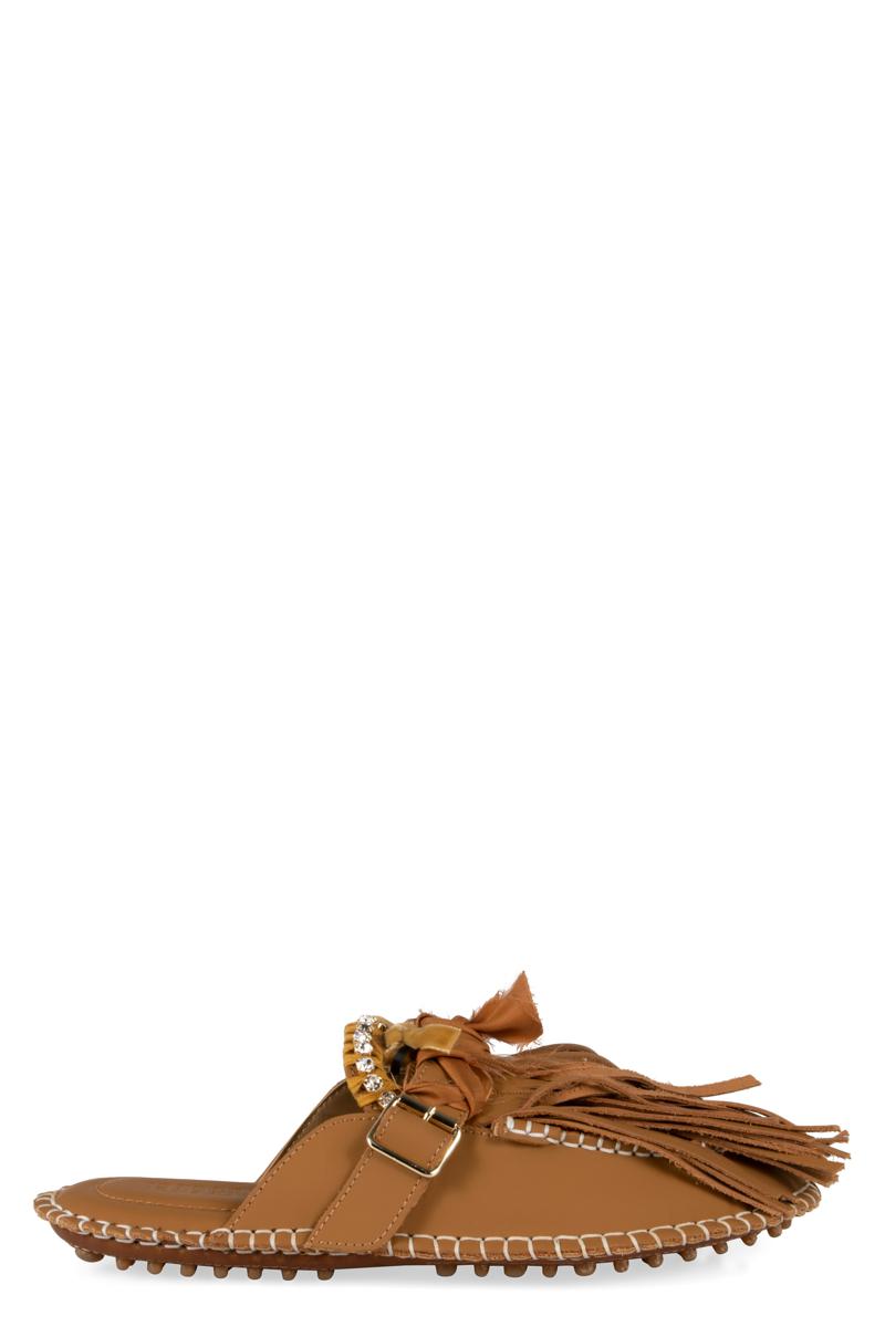13 09 SR Puli皮革穆勒鞋