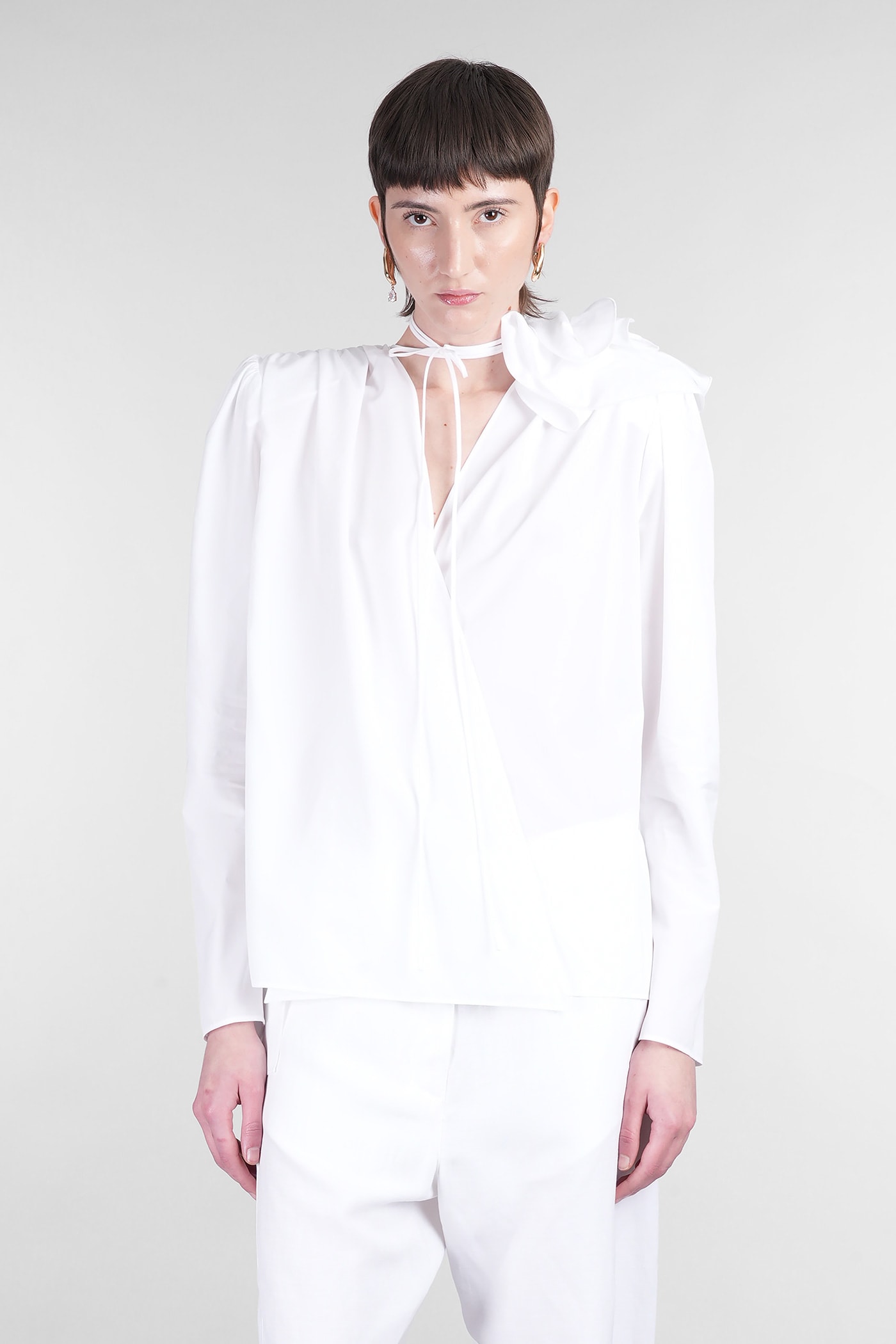 Magda Butrym Blouse 04 Blouse In White Cotton