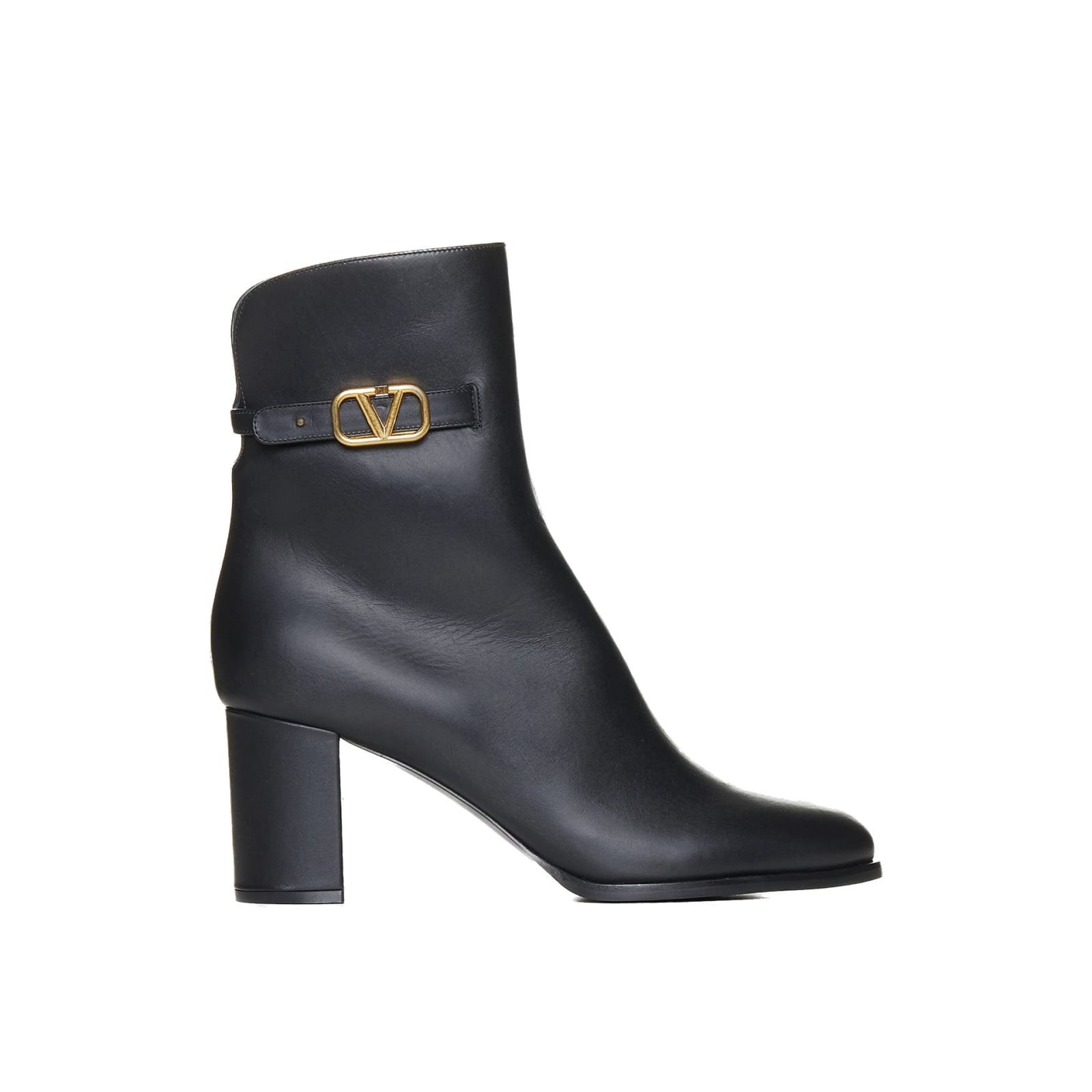 Valentino Garavani Vlogo Signature 皮革短靴